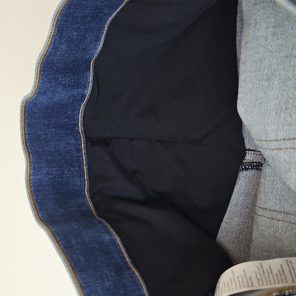 SPANX Distressed Ankle Skinny Pull On High Rise Jeans Raw Hem Size M - Picture 7 of 10